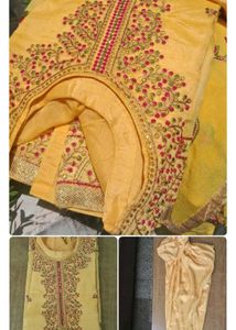 buy soon Beautiful golden yellow Kurta Set