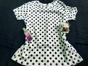 polka dot basic tee