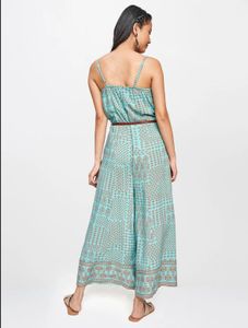 Blue Printed Jumpsuit