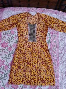 Yellow Floral Kurta