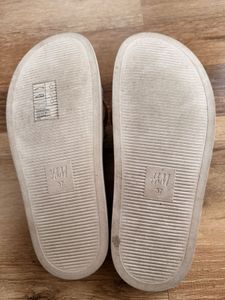 Stylish Beige Braided Slides