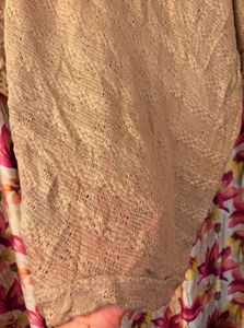 Beige Knit Top