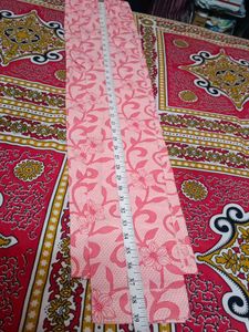 Pink Floral Print Kurta And Pant Set.