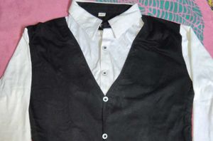 Black And White Long Sleeve T-Shirt