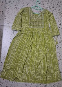 Stylish Green Ethnic kurti