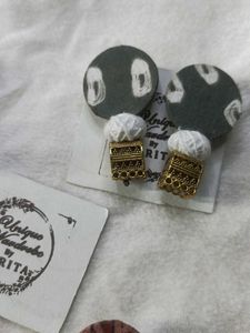 Boho Fabric Jhumka Earrings (combo of 3)