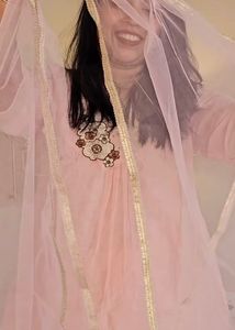 Stunning Pink Embroidered Kurta Set