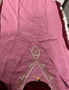 Embroidered Pink Kurta Set