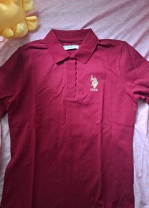 US Polo Assn. Women's Red Pol