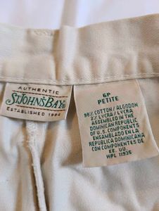 Beige Casual Pants