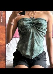 Sheer Halter Neck Top with Beaded Accents