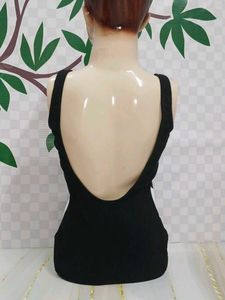 (1100)Black &amp; White One-Piece Swimsuit