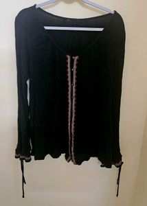 Black Long Sleeve Top
