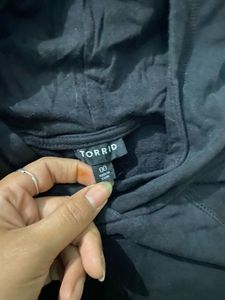 Torrid Black Hoodie - Comfortable Casual Wear