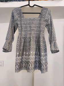 Patterned Mini Dress