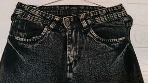 Stylish Acid Wash Denim Jeans