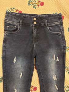 Flared Ripped Jeans