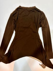 y2k brown top