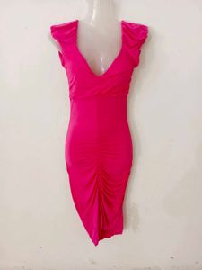 Stunning Ruched V-Neck Dress