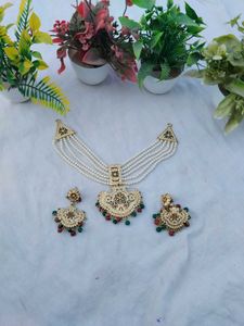 Indian Bridal Kundan Necklace Set