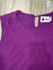 Stylish Purple Sleeveless Top