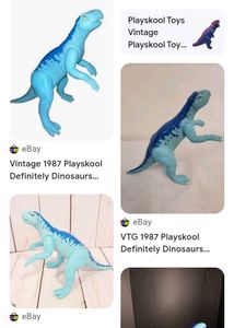 Blue Dinosaur Action Figure Toy
