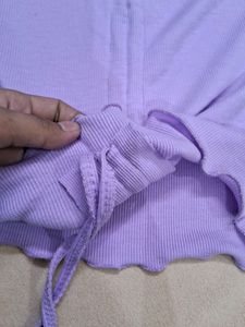 Women's Korean Drawstring Crop Top