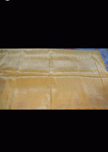 Beautiful Heavy Maroon Yellow Silk Saree
