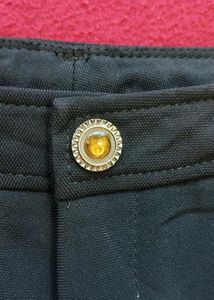 Elegant Black Embellished Pants