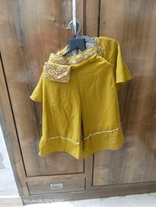 Stunning Mustard Lehenga Choli Set