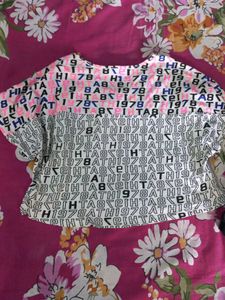 Graphic Print Cropped T-Shirt