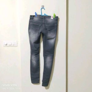 Grey Wash Skinny Jeans