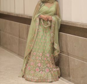 Beautiful Green Lehenga Choli Set
