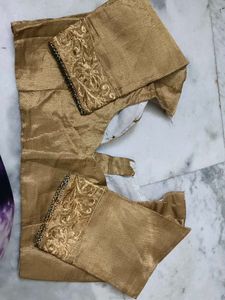 Golden Embroidered Blouse
