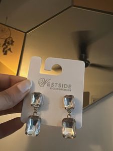 Sparkling Gemstone Drop Earrings