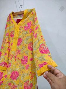 Yellow Floral Kurta