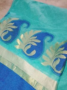new women trendy Saree with Paisley Border