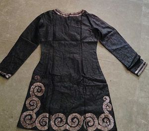 Embellished Black Kurti