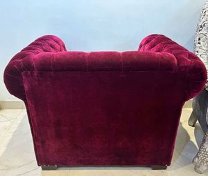 Luxurious Chesterfield Velvet Armchair (1)