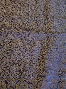 New Royal Blue Banarsi Silk Saree