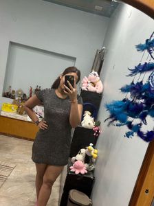 Sparkly Grey Sheath Dress