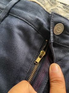 Men's Dark Blue Straight Fit Chinos