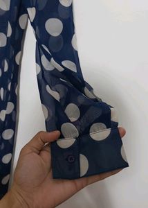 Poly Georgette Long Branded Top