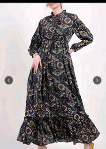 Bohemian Print Maxi Dress
