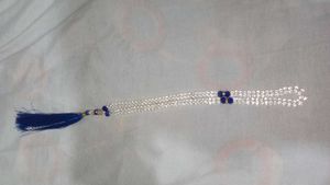 Elegant Beaded Necklace with Tassel