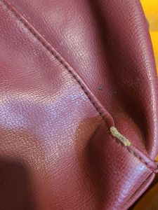 Stylish Red Leather Hobo Bag Lavie