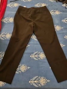 Zara Classic Black Straight Leg Trousers
