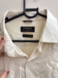 Men's White Band Collar Kurta