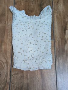 Charming Floral Print Sleeveless Top