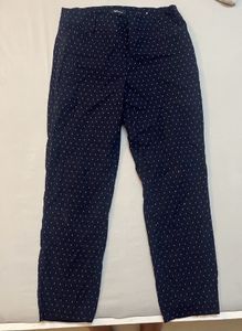 Navy Blue Polka Dot Pants